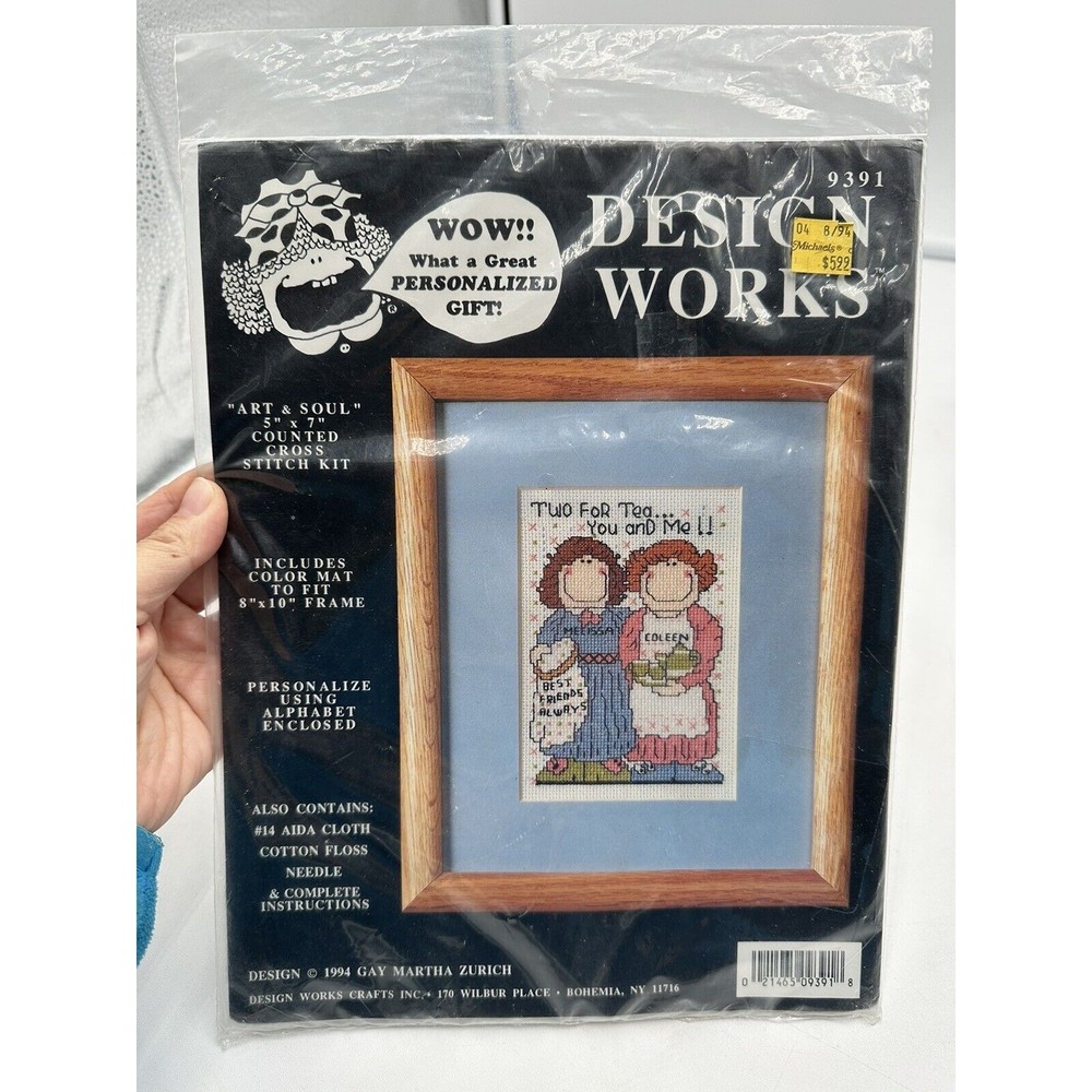 Design Works Cross Stitch Kit # 9391 Designed by Gray Martha Zurich Best Friends